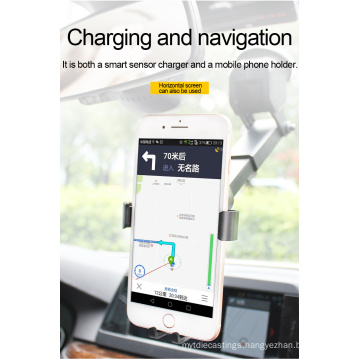 car phone mount and wireless charger automatic infrared